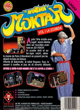 Aventures de Moktar, Les box cover back